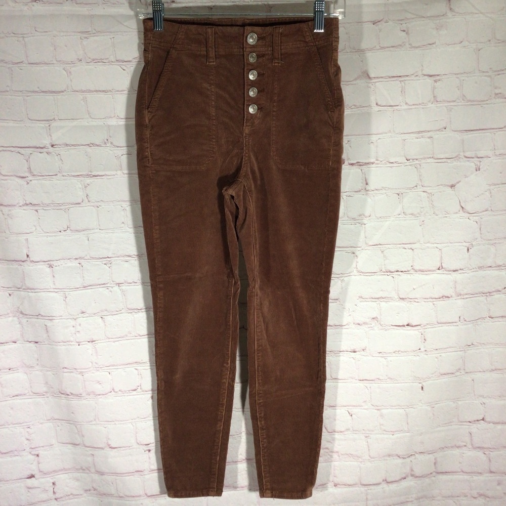 American Eagle Outfitters Super Stretch Corduroy Pants - Size 0 X-Short